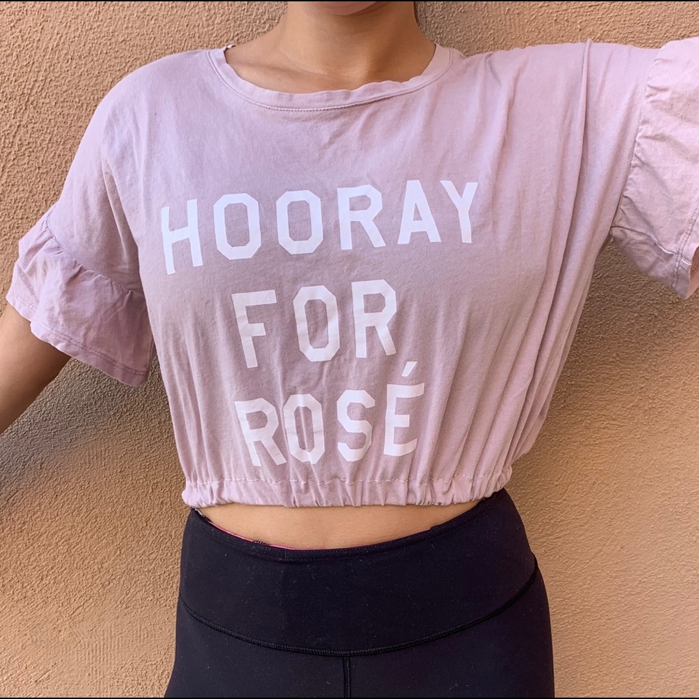Rose Cropped Tee